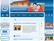Tablet Screenshot of lebenshilfe-karlsruhe.de